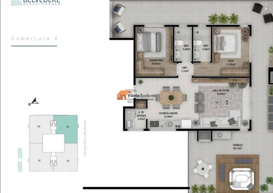 Cobertura à venda com 2 quartos, 147m² - Foto 16