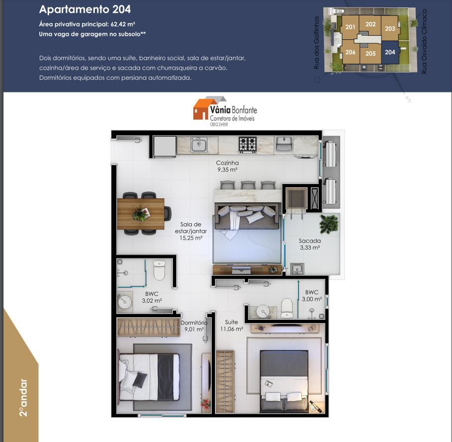 Apartamento à venda com 2 quartos, 62m² - Foto 11