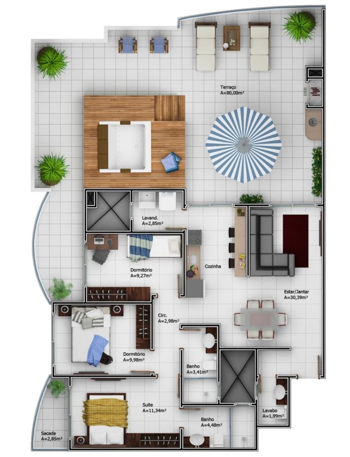 Cobertura à venda com 3 quartos, 200m² - Foto 25